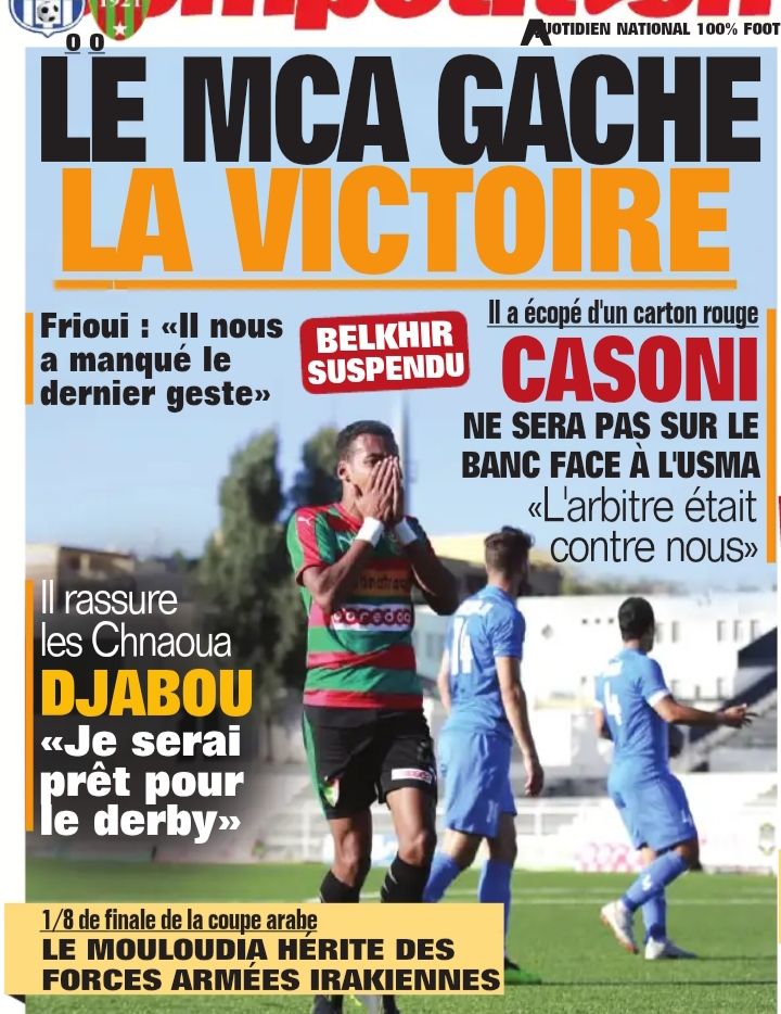 Samedi 5.10.2019 à Sétif Stade du 
