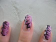 Nail art designs, one stroke