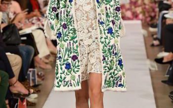 mode fashion flawers oscar de la renta