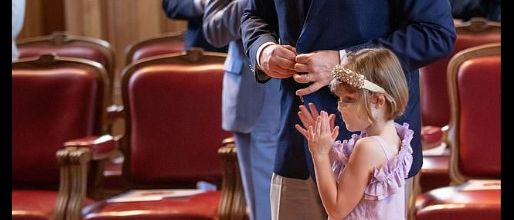 Autres photos des enfants princiers avec leur papa