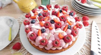 Entremet ruby aux fruits rouges