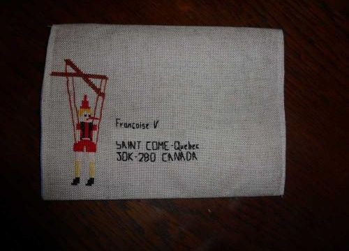 Enveloppes brodées