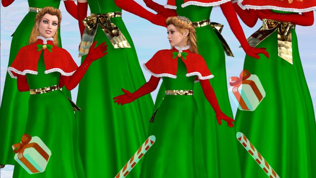 Mère Noël - gratuit/free (tube-femme-poser)