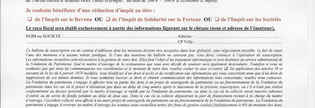 Souscription pour le mobilier de l'église de MONTGESTY