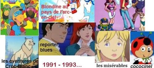 Nostalgiques ? Club Dorothée -dessins animés secondaires 1991-1993