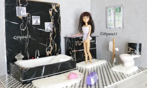 Diorama Barbie: la salle de bains (3)