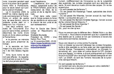 Juristes congolais : la honte, la grande honte !