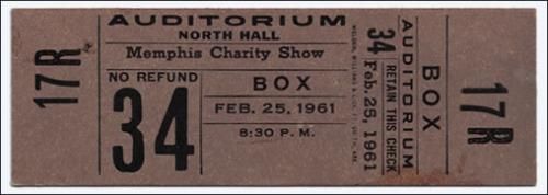 elvis 25 fevrier 1961 charity show memphis