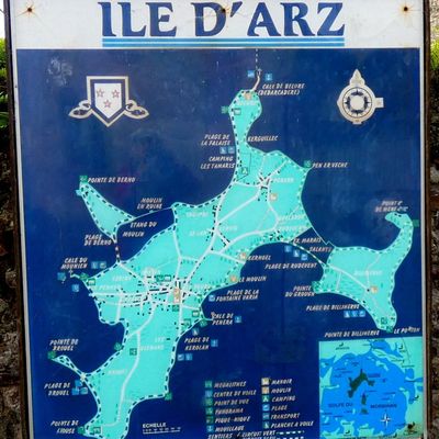 L'île d'Arz en octobre - Départ de l'embarcadère de Vannes (Morbihan)