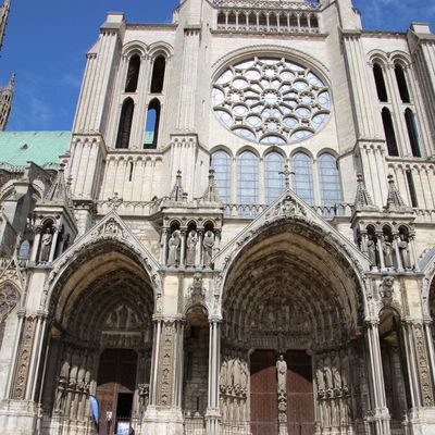 La façade sud de la cathédrale de Chartres