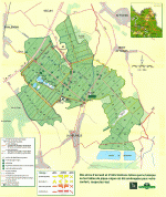 Plan  et circuit de randonnée de la forêt de Phalempin