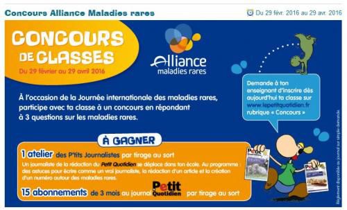 Concours Alliance Maladies rares
