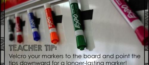 Ne plus perdre ses feutres ardoise