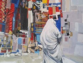 Une oeuvre du peintre Algérien Omar Mersali .