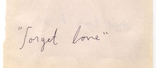 forget love