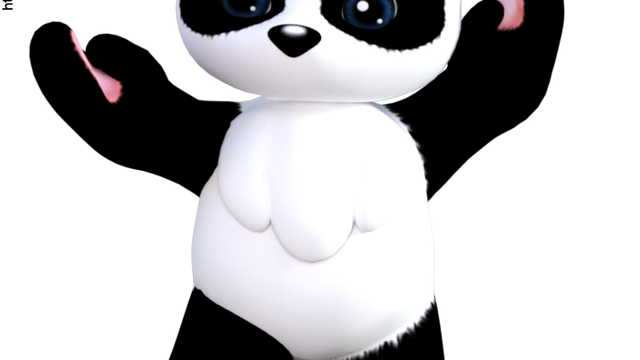 Tube de panda toon (image-png)