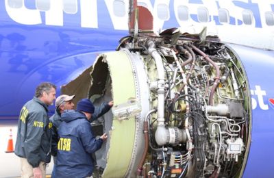 2018  | L’explosion en vol d’un moteur de B737 entraine la mort d’une passagère