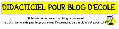 Didacticiel pour votre site d'école