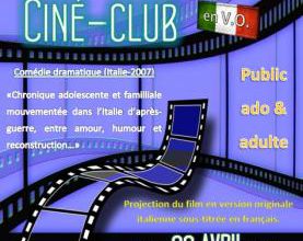 Ciné-club le 9 avril à 10h à la Médiathèque