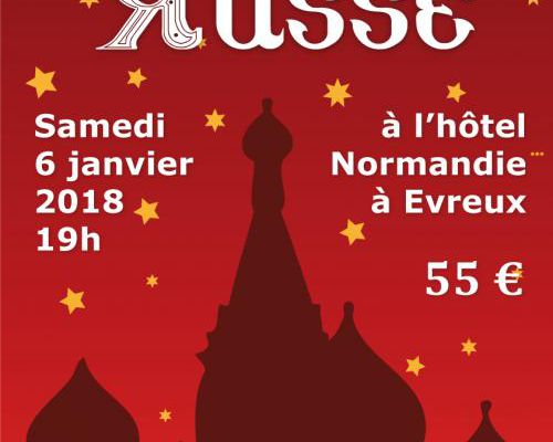 SOIREE RUSSE SAMEDI 6 Janvier 2018 à 19h