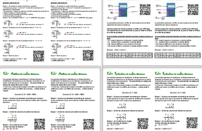 Leçons de Calcul CM1 avec QR Codes