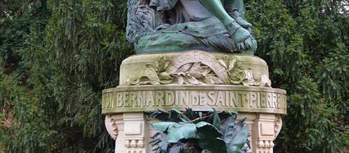  Statue de Paul et Virginie et Bernardin de Saint-Pierre par Louis Holweck (1861-1935) 
