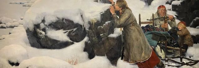 Samedi - Le tableau du samedi : Albert Edelfelt« Le Village incendié"