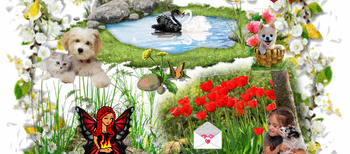 CREA ANIMAUX FLEURS AU PRINTEMPS