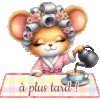 Gif animé, blinkie, animaux, @+, à plus tard 06