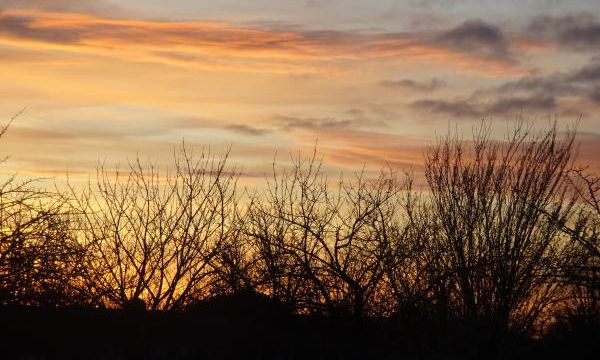 Coucher de solei sur Jonzac