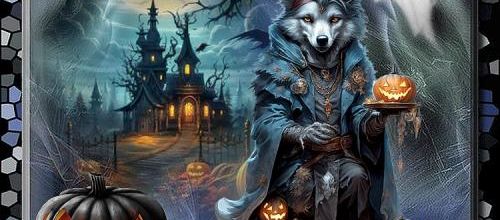 Le loup et les citrouilles .