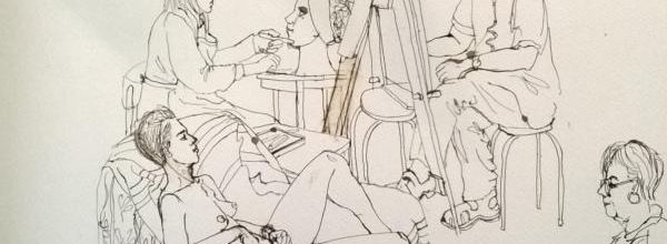 Dimanche - Scène d'atelier, le début.