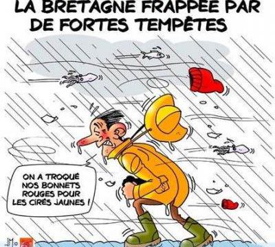 Avis de tempete sur la bretagne