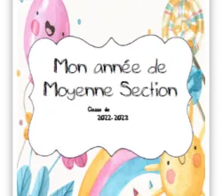 Page de garde cahier/classeur de travail  2022-2023