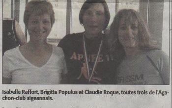 BRIGITTE MONTE SUR LA 2E MARCHE DU PODIUM