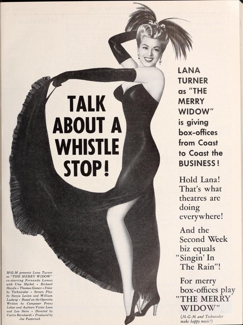 THE MERRY WIDOW BOX OFFICE USA 1952