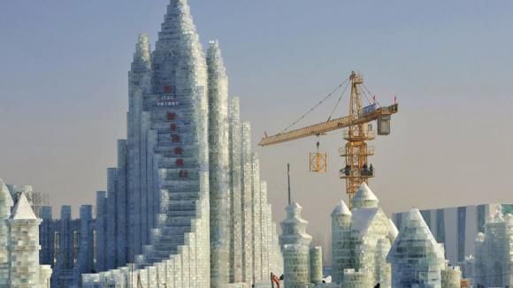 La ville de glace d'Harbin, en Chine.