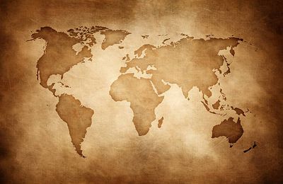 Fonds de carte monde