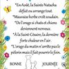 Dictons et Fête du jour Natacha + grille prénom !