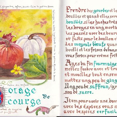 Calligraphie et enluminures : récapitulatif