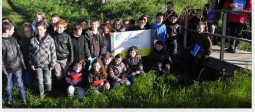 Le Télégramme - 28/04/2012 - Sentier du polder. Les élèves jouent les testeurs.