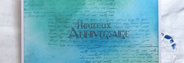 Carte anniversaire masculine .