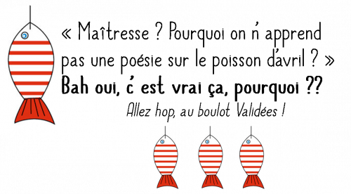 Poésie du poisson d'avril