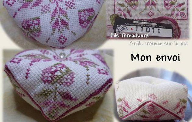 Echange Biscornu sur forum DMC