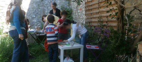 Préparation du stand pour la fête de la nature 17 mai 2014