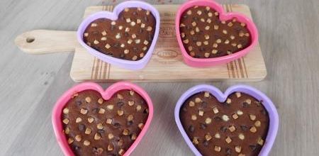 Cœurs fondants aux 3 chocolats 