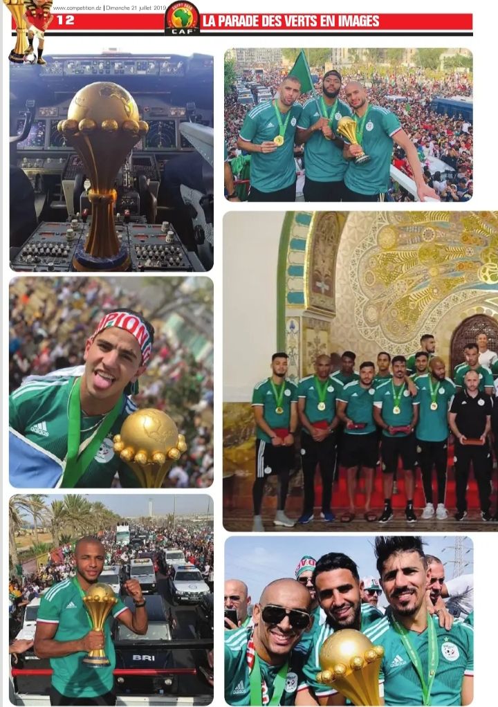 CAN 2019 parade des Champions d'Afrique à Alger 