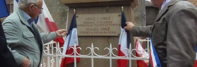 Sur la route des 8000 lieux et liens du 19-Mars-1962, aujourd’hui à SAINT-RACHO (Saône-et-Loire)… alors que les vermines d’extrême droite vandalise une stèle dans le Loiret