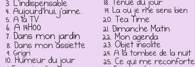 Challenge : 30 jours en Septembre