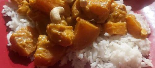 Un Curry de Patates douces (sans viande)